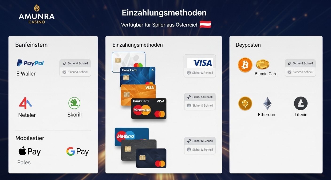 Verfügbare Einzahlungsmethoden casino payment options